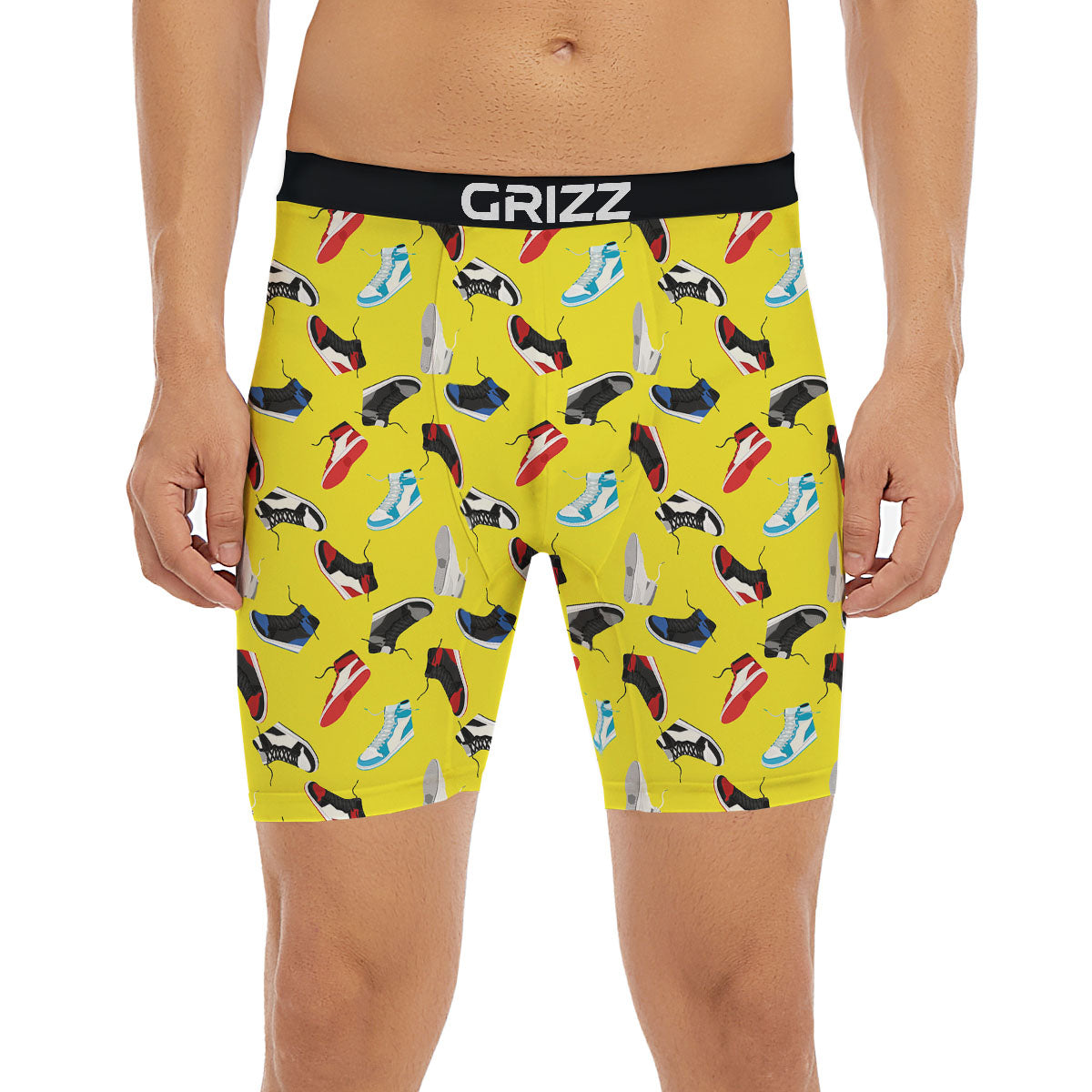 Emo Shoes Print Pattern Boxer Briefs-grizzshop