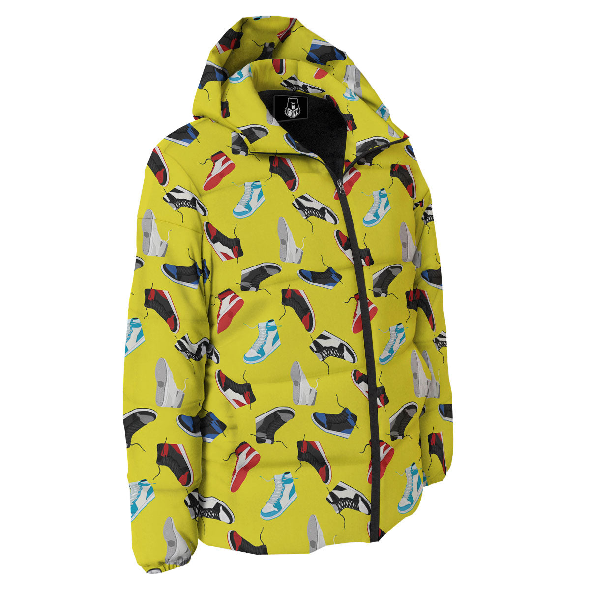 Emo Shoes Print Pattern Down Jacket-grizzshop