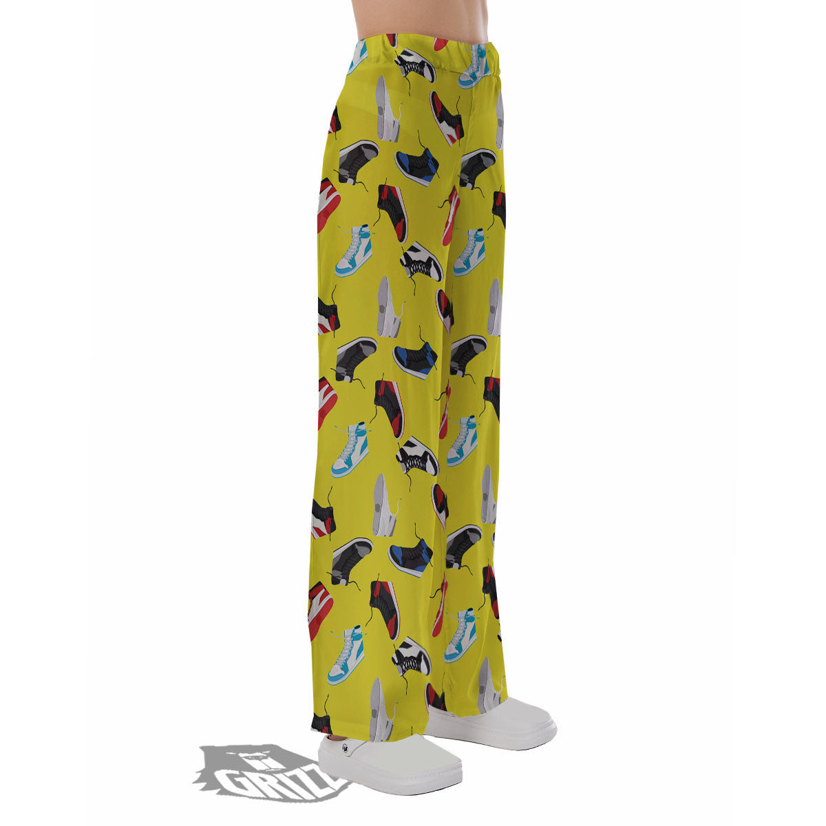 Emo Shoes Print Pattern Pajama Pants-grizzshop