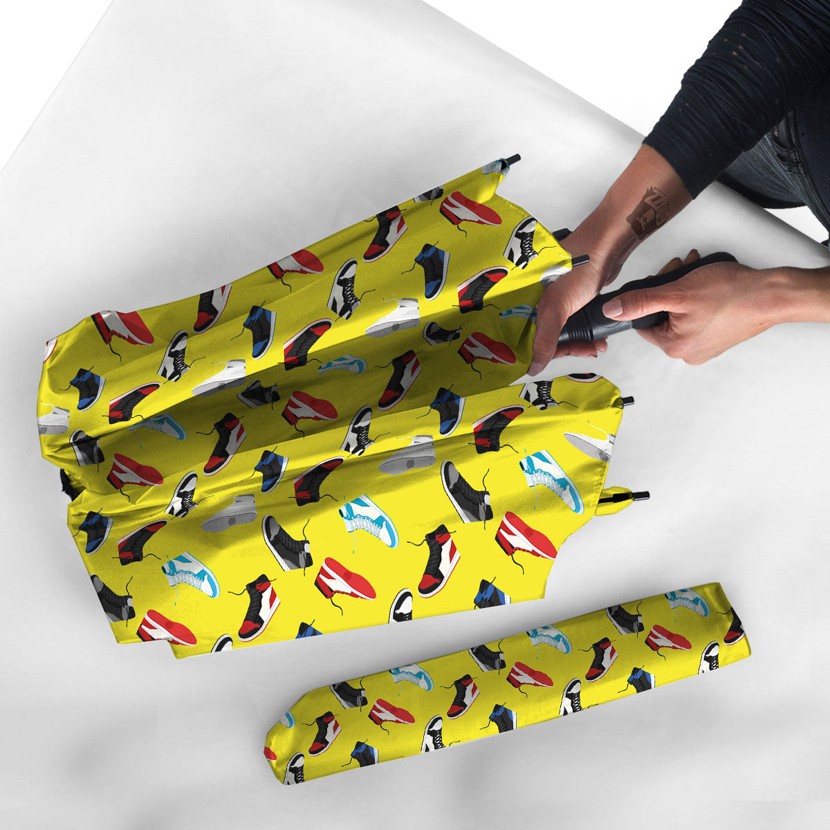 Emo Shoes Print Pattern Umbrella-grizzshop
