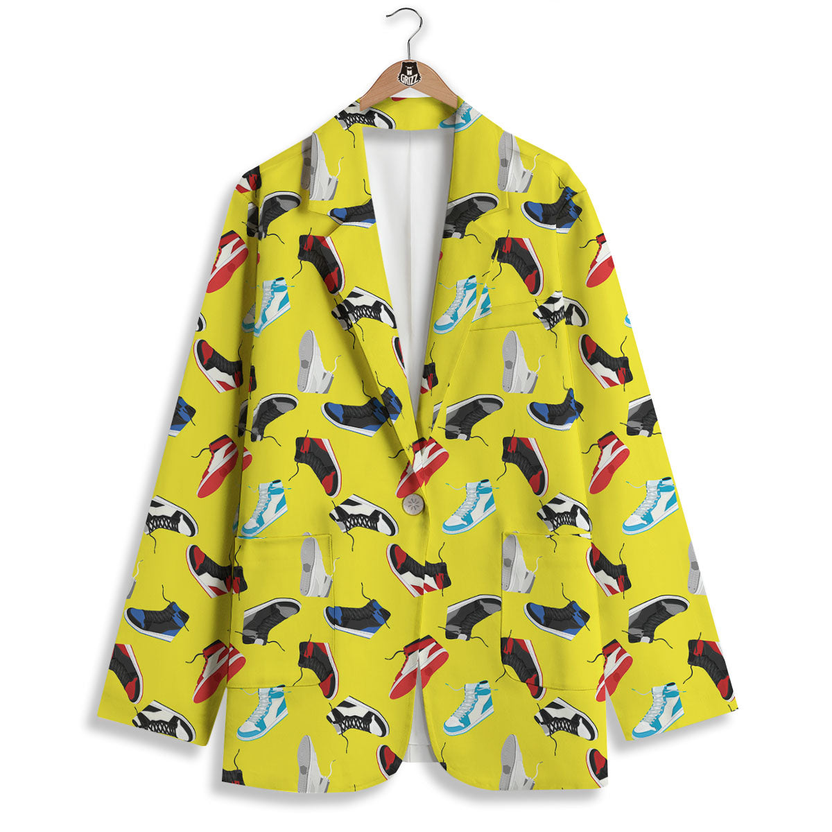Emo Shoes Print Pattern Women's Blazer-grizzshop