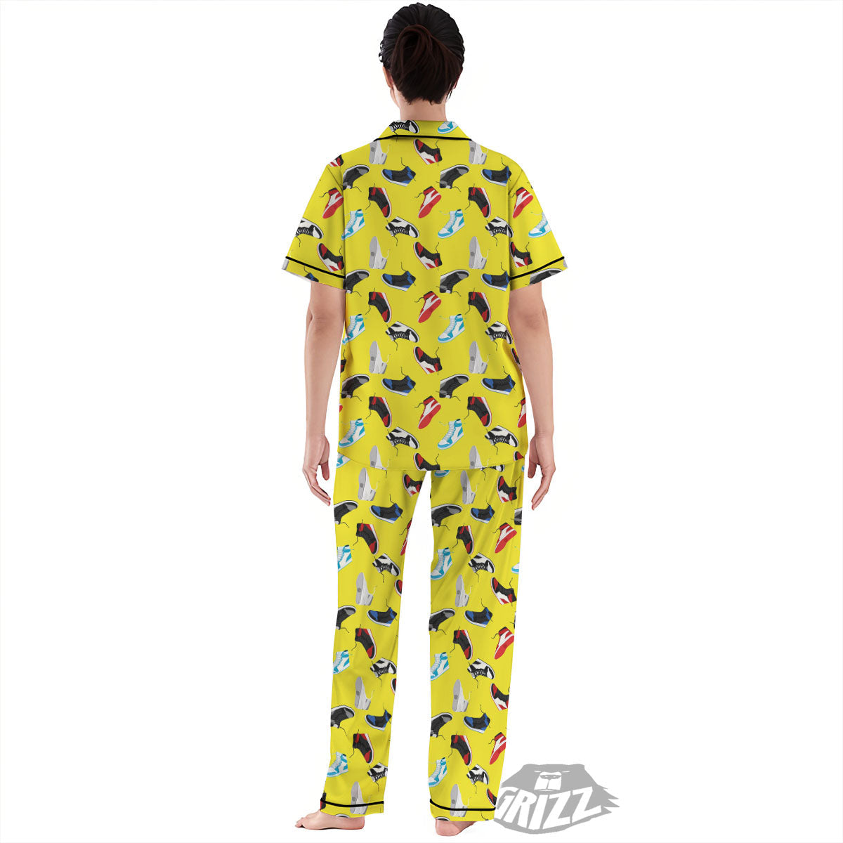 Emo Shoes Print Pattern Women's Pajamas Set-grizzshop