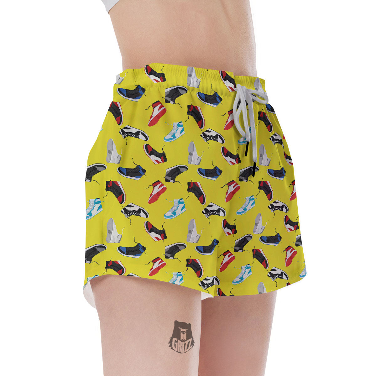 Emo Shoes Print Pattern Women's Shorts-grizzshop