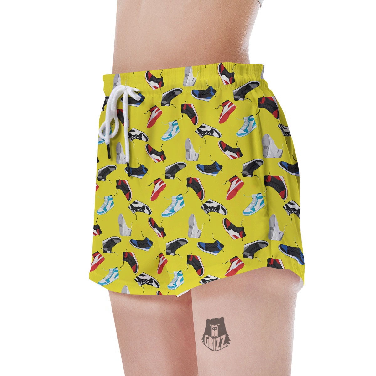 Emo Shoes Print Pattern Women's Shorts-grizzshop