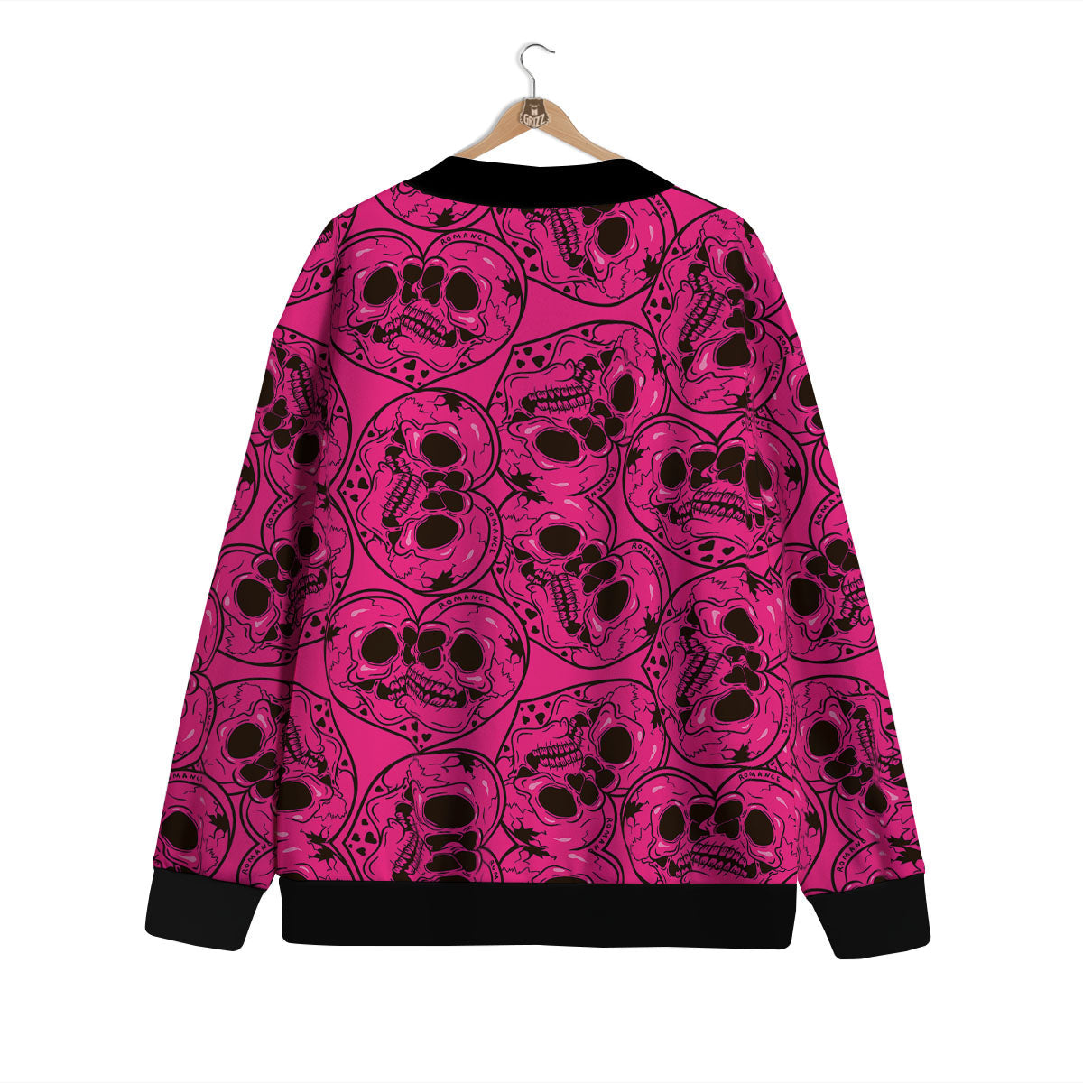 Emo Symbols Pink Print Pattern Cardigan-grizzshop