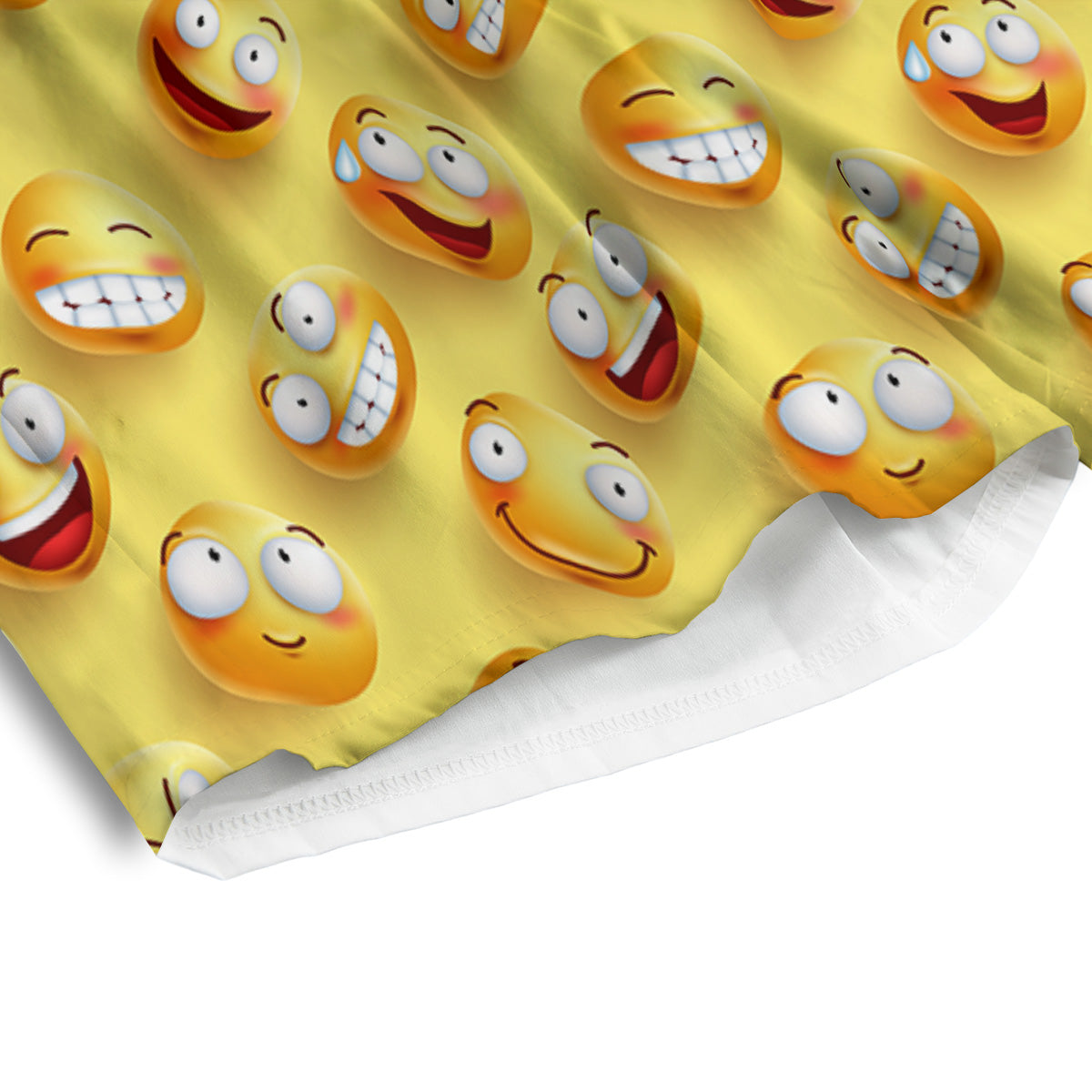 Emoji And Facial Expressions Print Pattern Men's Athletic Shorts