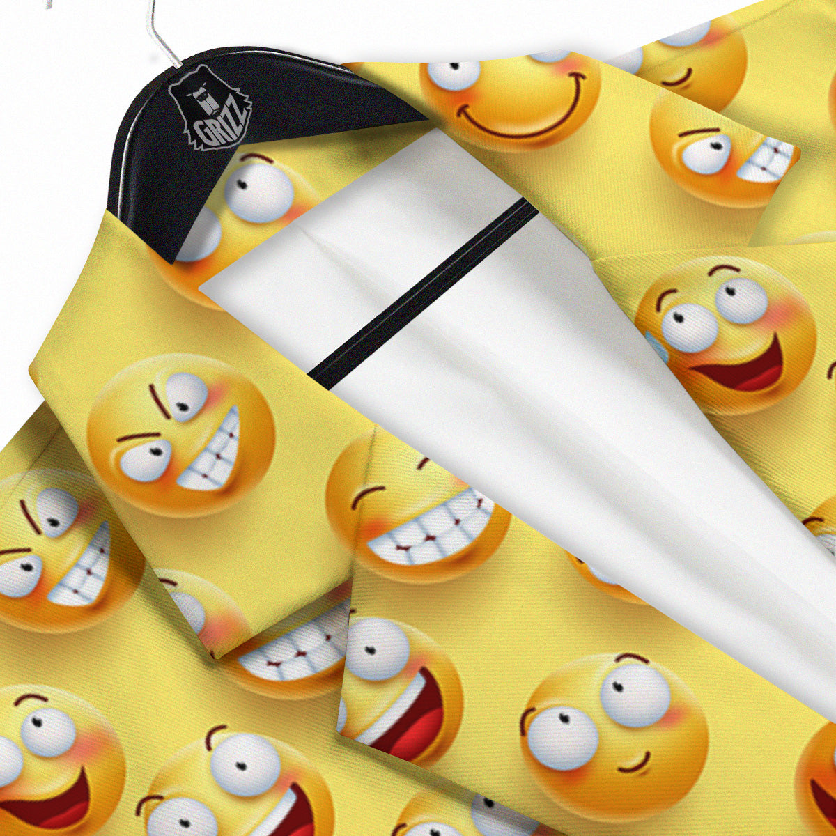 Emoji And Facial Expressions Print Pattern Men's Sport Coat-grizzshop