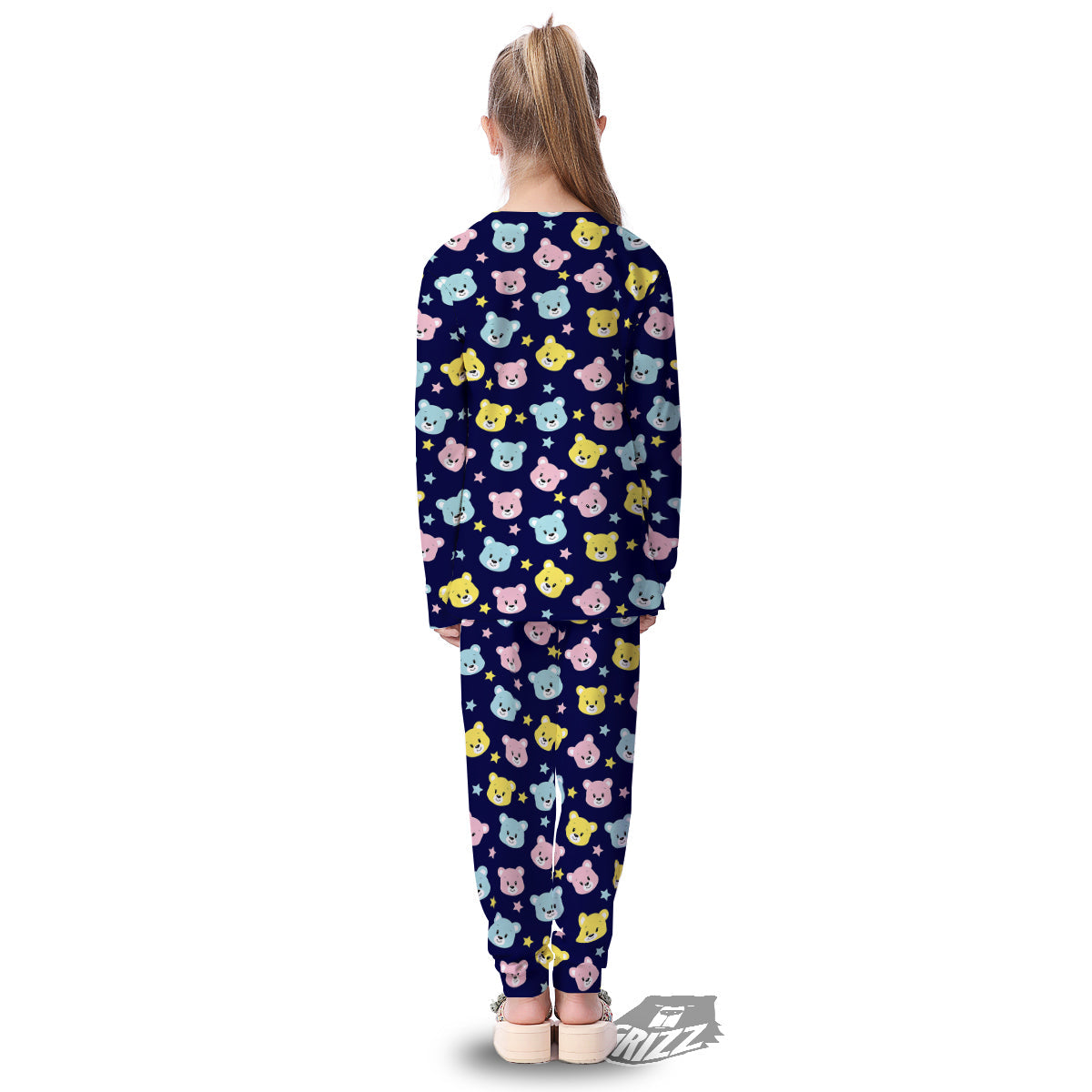 Emoji Bear Print Pattern Kid's Pajamas-grizzshop