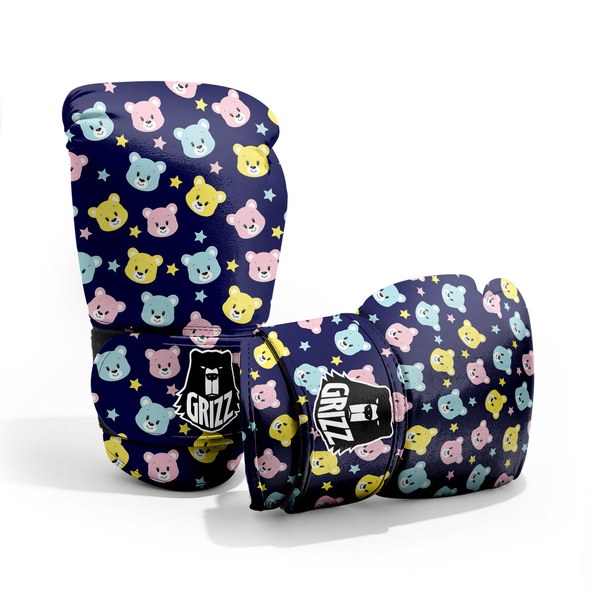 Emoji Bear Print Pattern Pro Boxing Glove