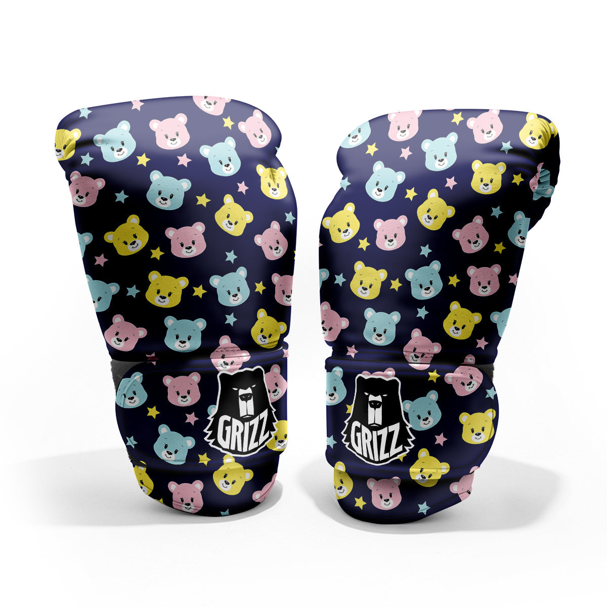 Emoji Bear Print Pattern Pro Boxing Glove