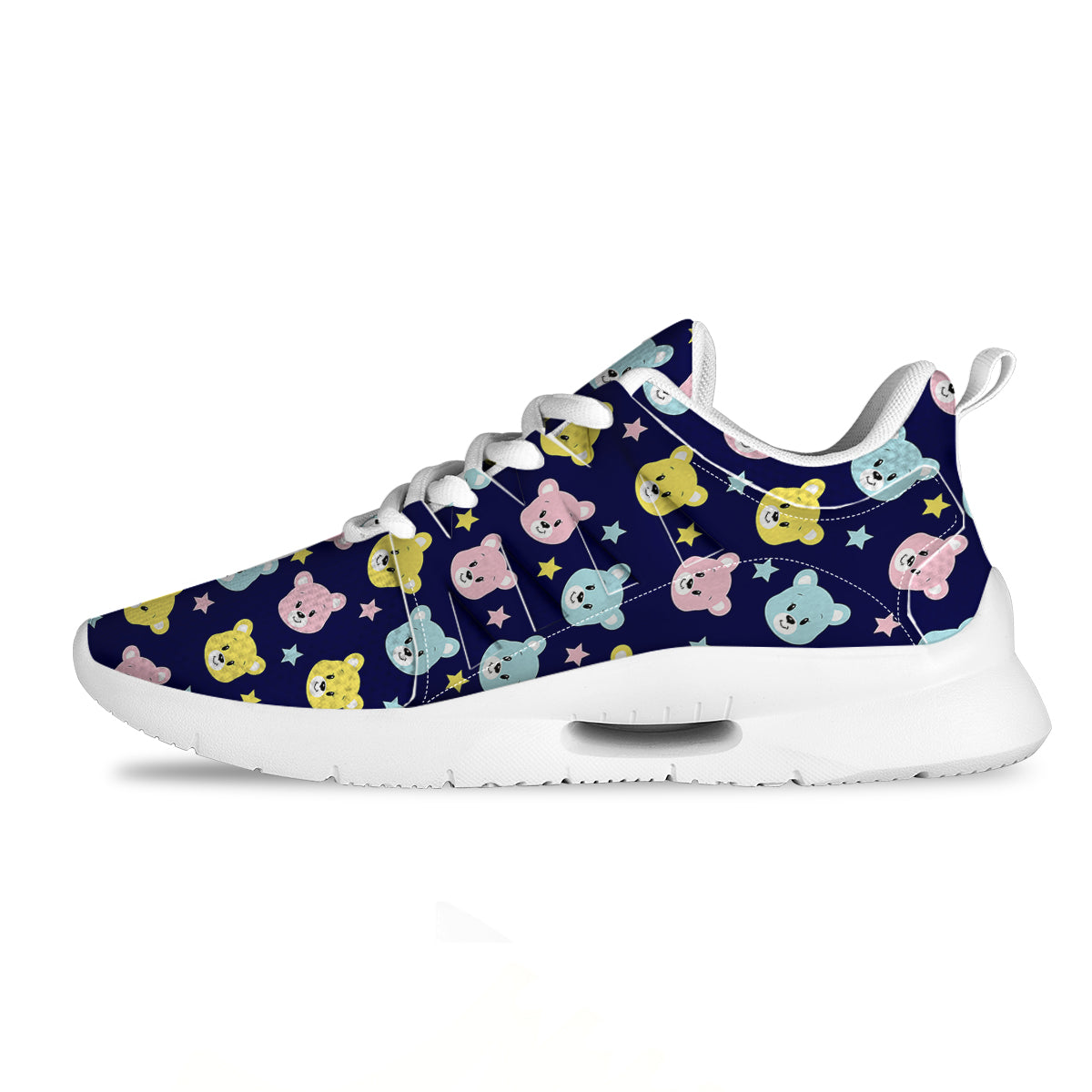 Emoji Bear Print Pattern Tennis Shoes-grizzshop