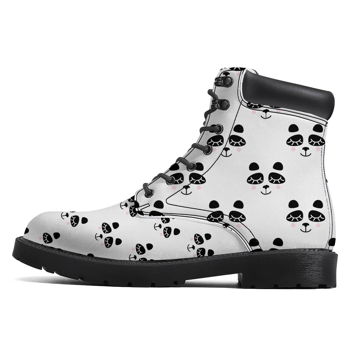Emoji Bear Sleeping Print Pattern Boots-grizzshop