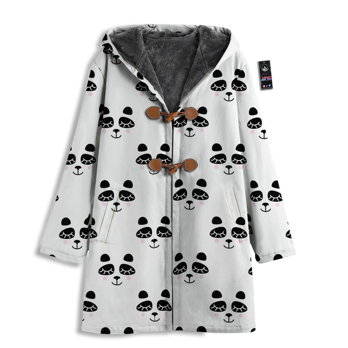 Emoji Bear Sleeping Print Pattern Men's Windbreaker Jacket-grizzshop