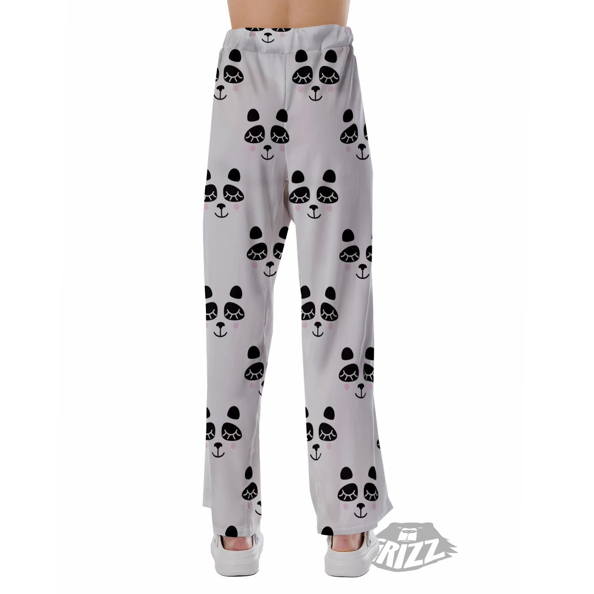 Emoji Bear Sleeping Print Pattern Pajama Pants-grizzshop