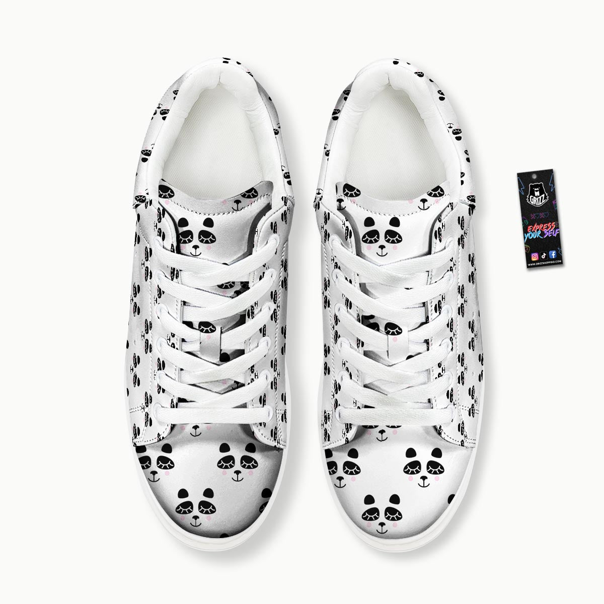 Emoji Bear Sleeping Print Pattern Platform Shoes-grizzshop