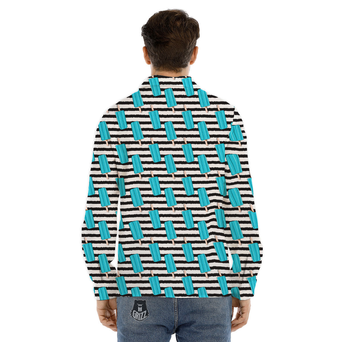 Emoji Beer Mugs Yellow Print Pattern Men's Dress Shirts-grizzshop