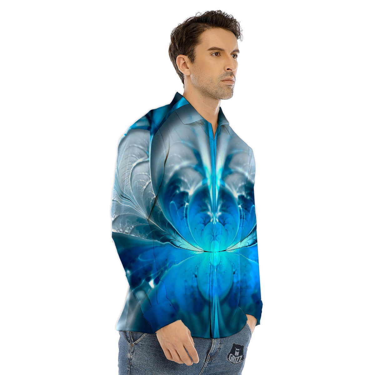 Emoji Beer Print Pattern Men's Dress Shirts-grizzshop