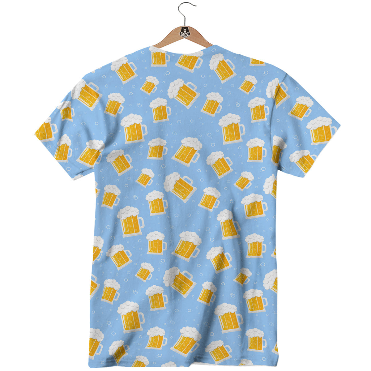 Emoji Beer Print Pattern T-Shirt-grizzshop
