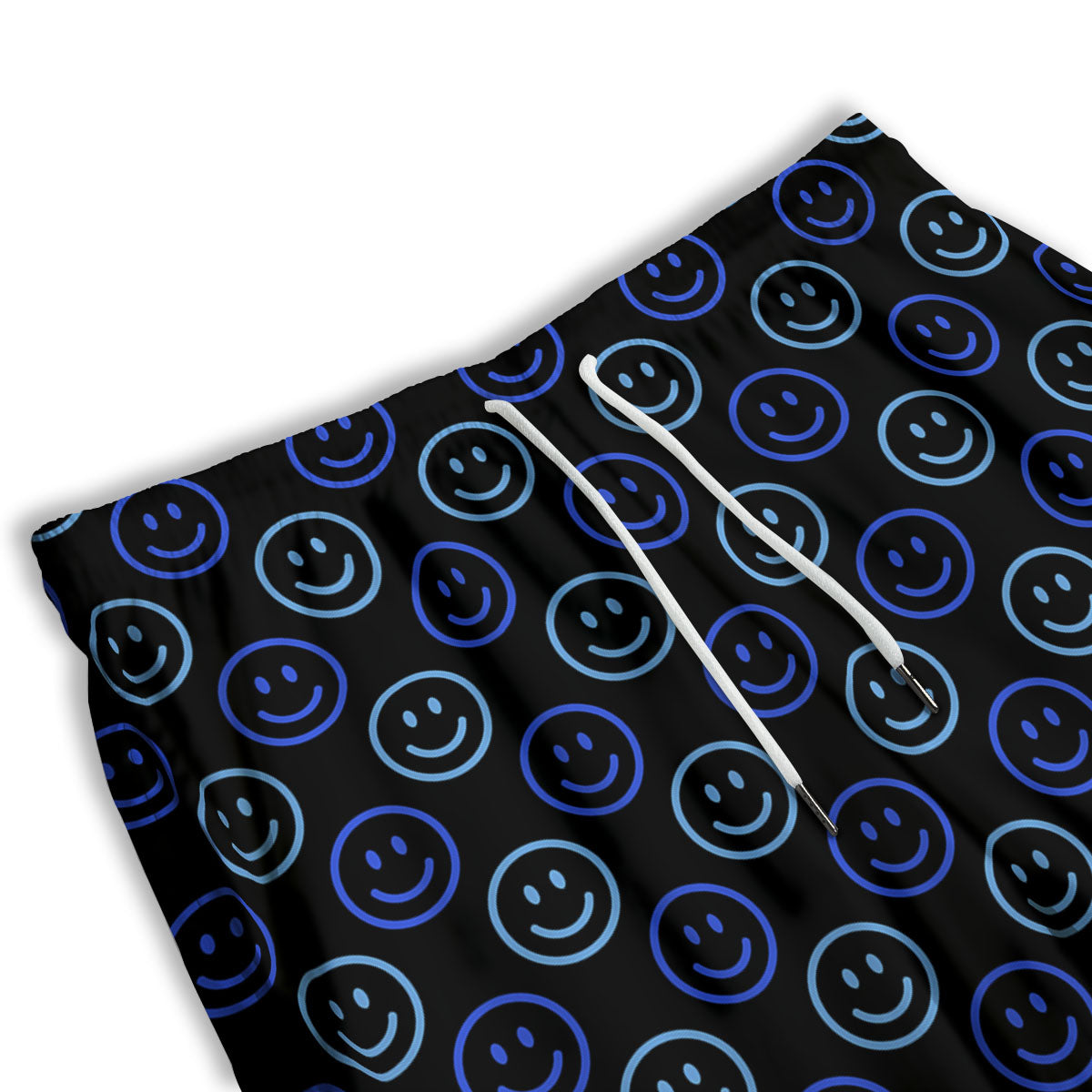 Emoji Blue Print Pattern Men's Athletic Shorts