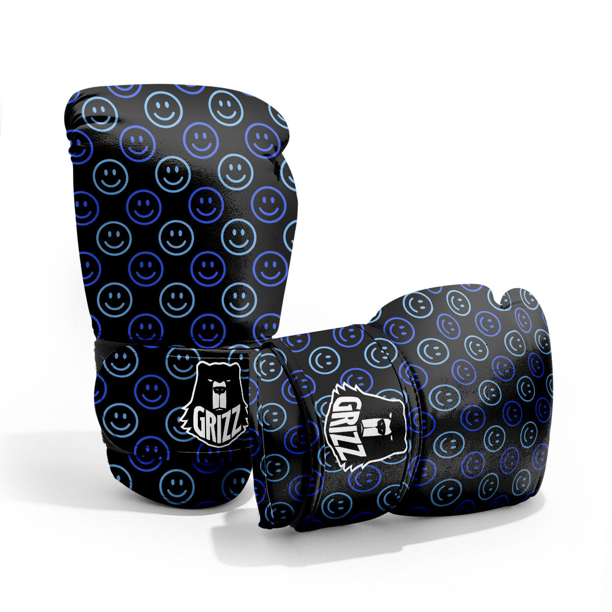 Emoji Blue Print Pattern Pro Boxing Glove