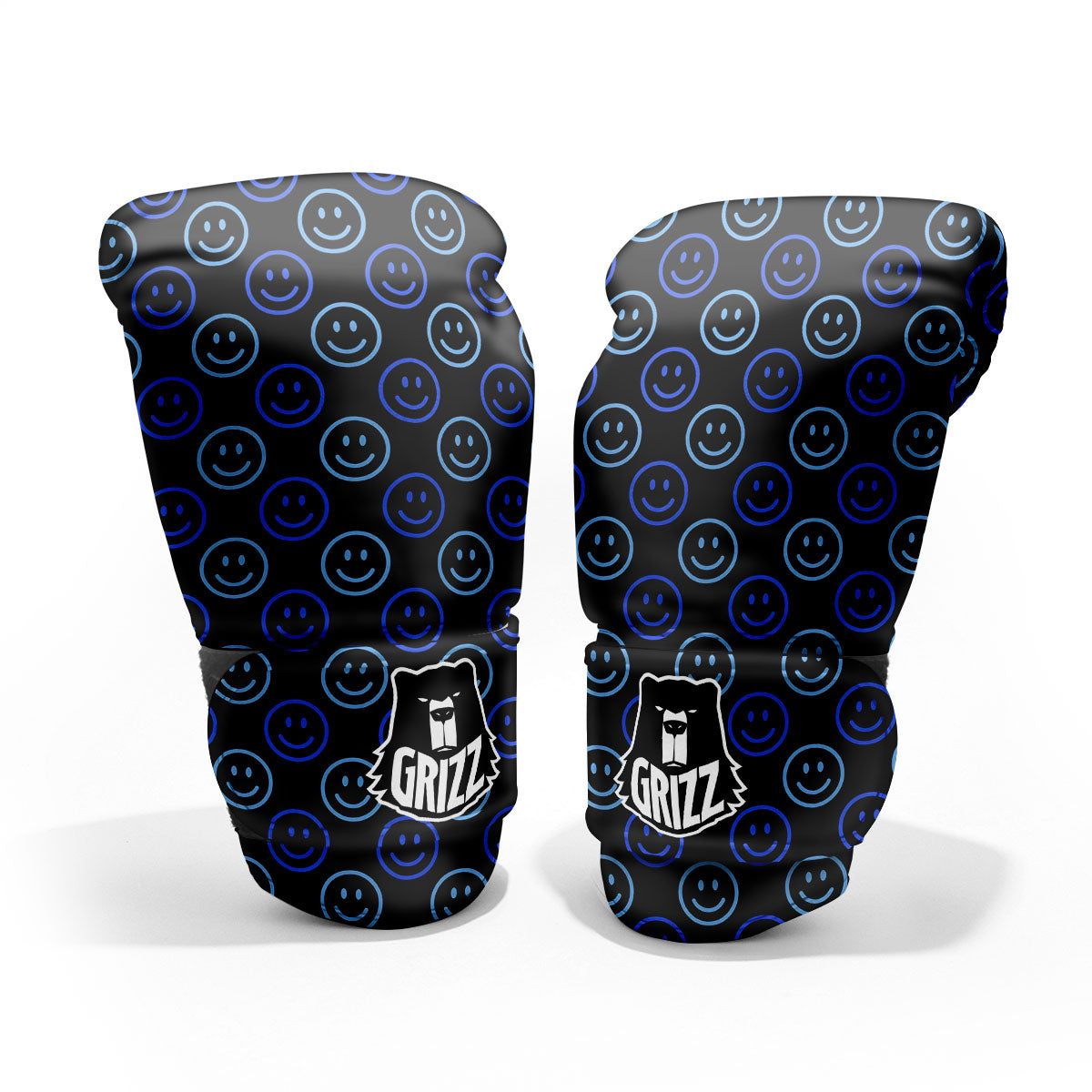 Emoji Blue Print Pattern Pro Boxing Glove