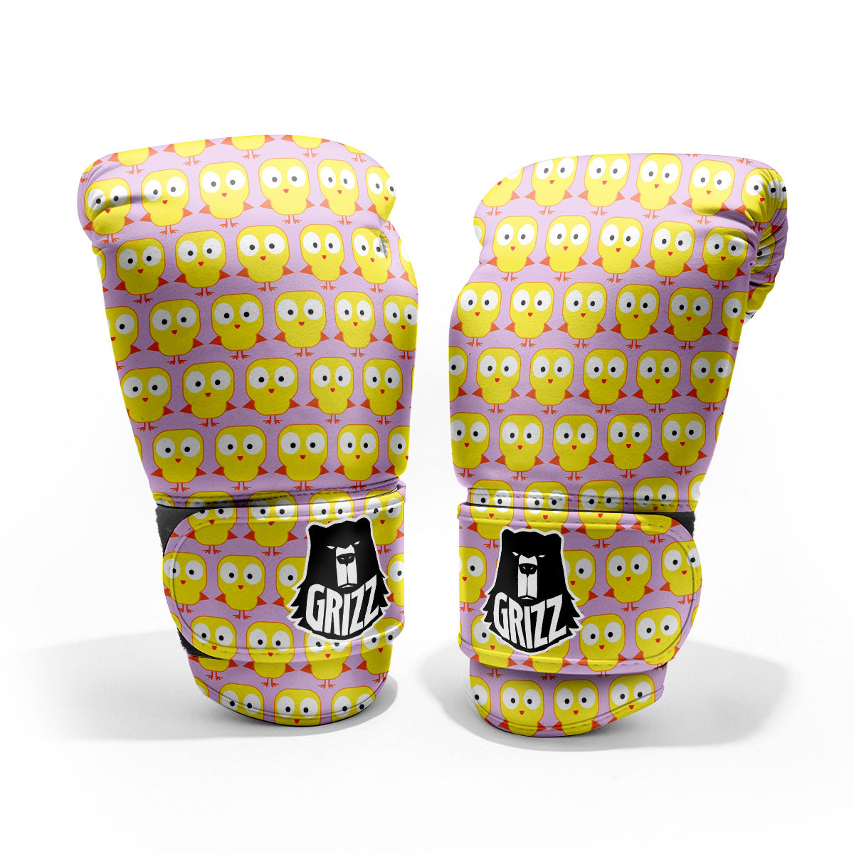 Emoji Chicken Love Print Pattern Pro Boxing Glove