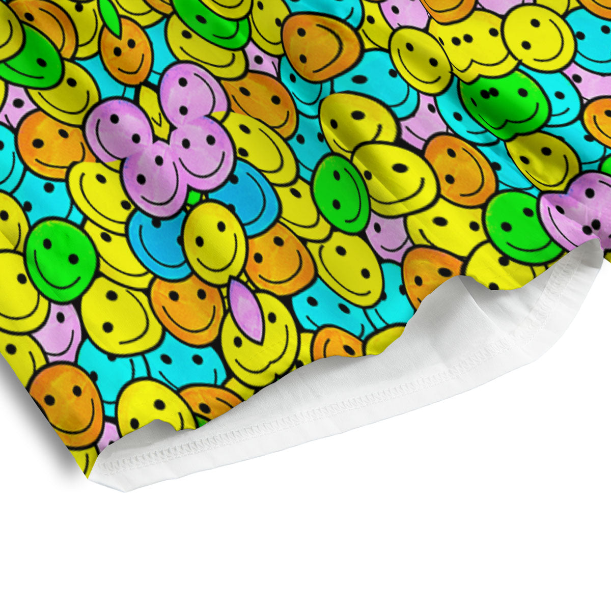 Emoji Colorful Print Pattern Men's Athletic Shorts