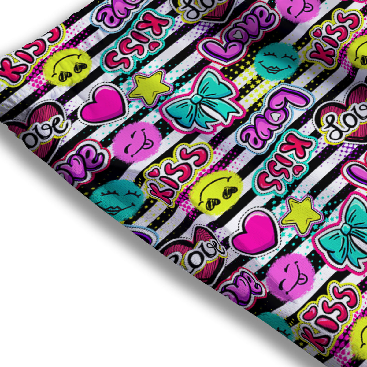 Hamburger Cute Print Pattern Mesh Shorts