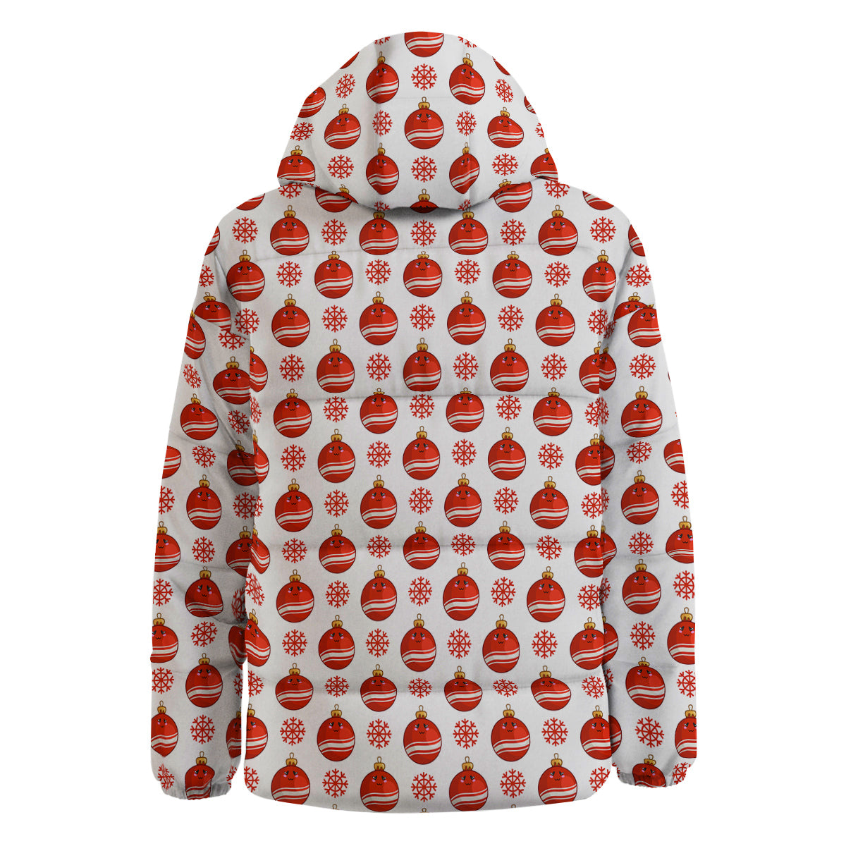 Emoji Cute Christmas Print Pattern Down Jacket-grizzshop