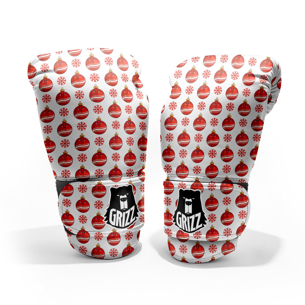 Emoji Cute Christmas Print Pattern Pro Boxing Glove