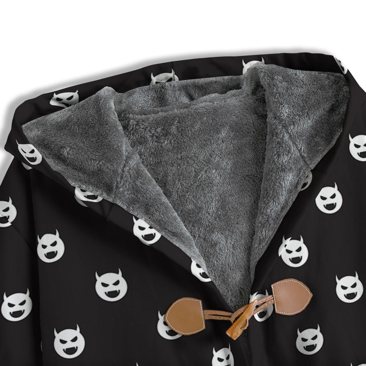 Emoji Devil Print Pattern Men's Windbreaker Jacket-grizzshop