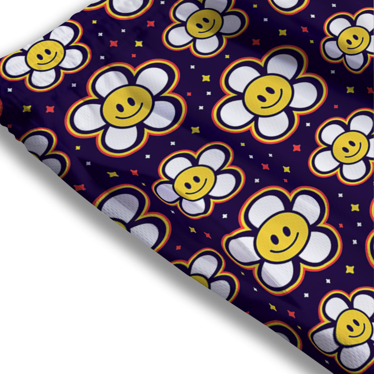 French Bulldog Wearing Glasses Print Mesh Shorts