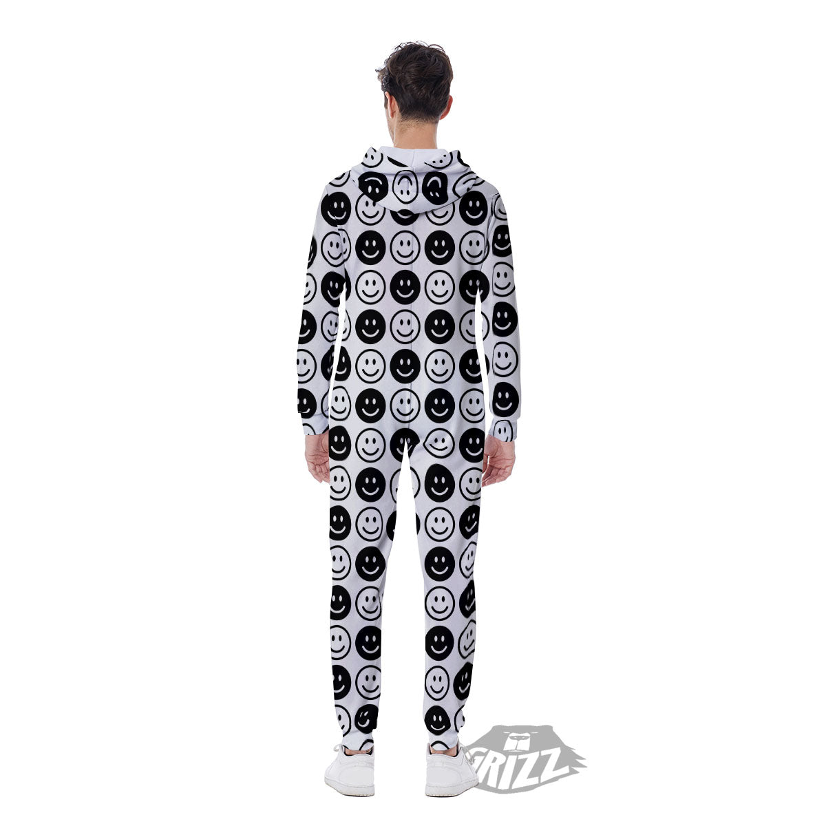 Emoji Funny Print Pattern Men's Jumpsuit-grizzshop