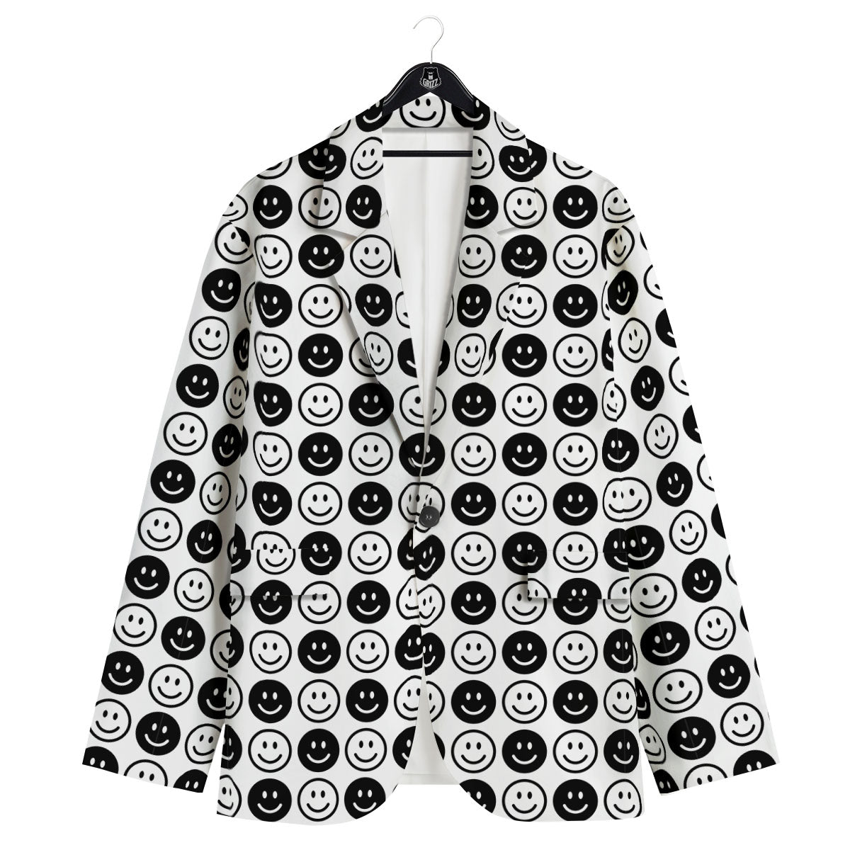 Emoji Funny Print Pattern Men's Sport Coat-grizzshop