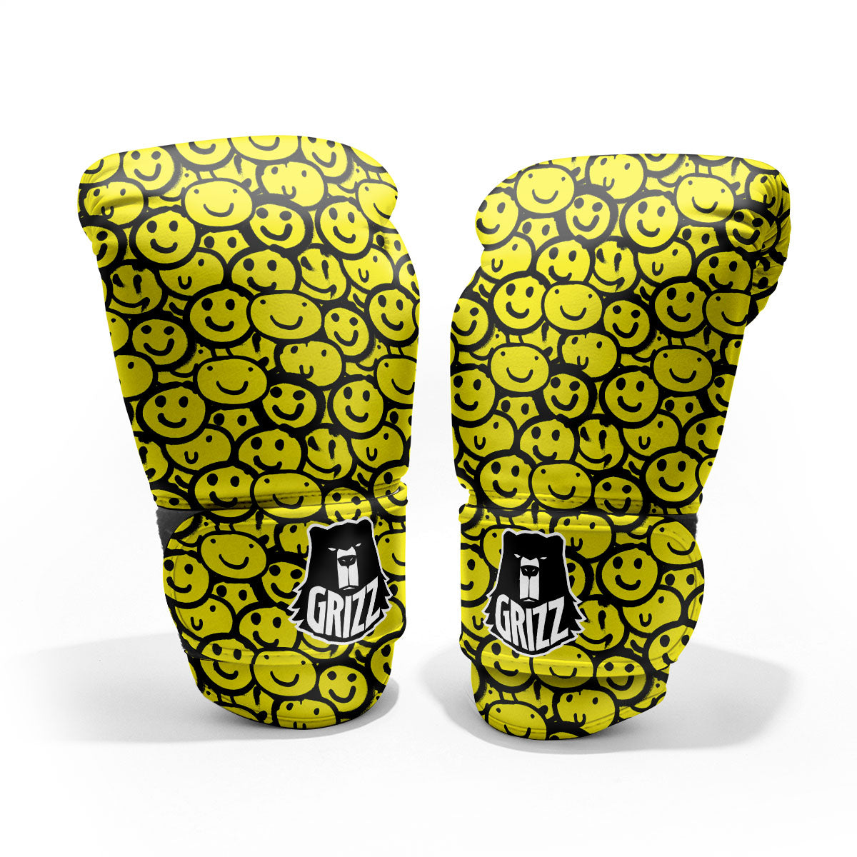 Emoji Graffiti Happy Print Pattern Pro Boxing Glove