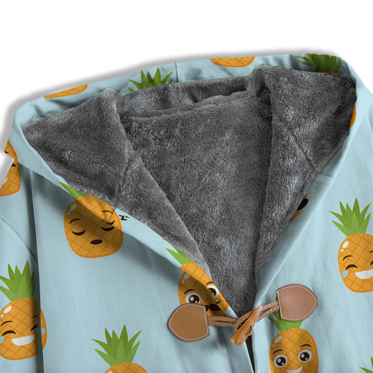 Emoji Pineapple Print Pattern Men's Windbreaker Jacket-grizzshop