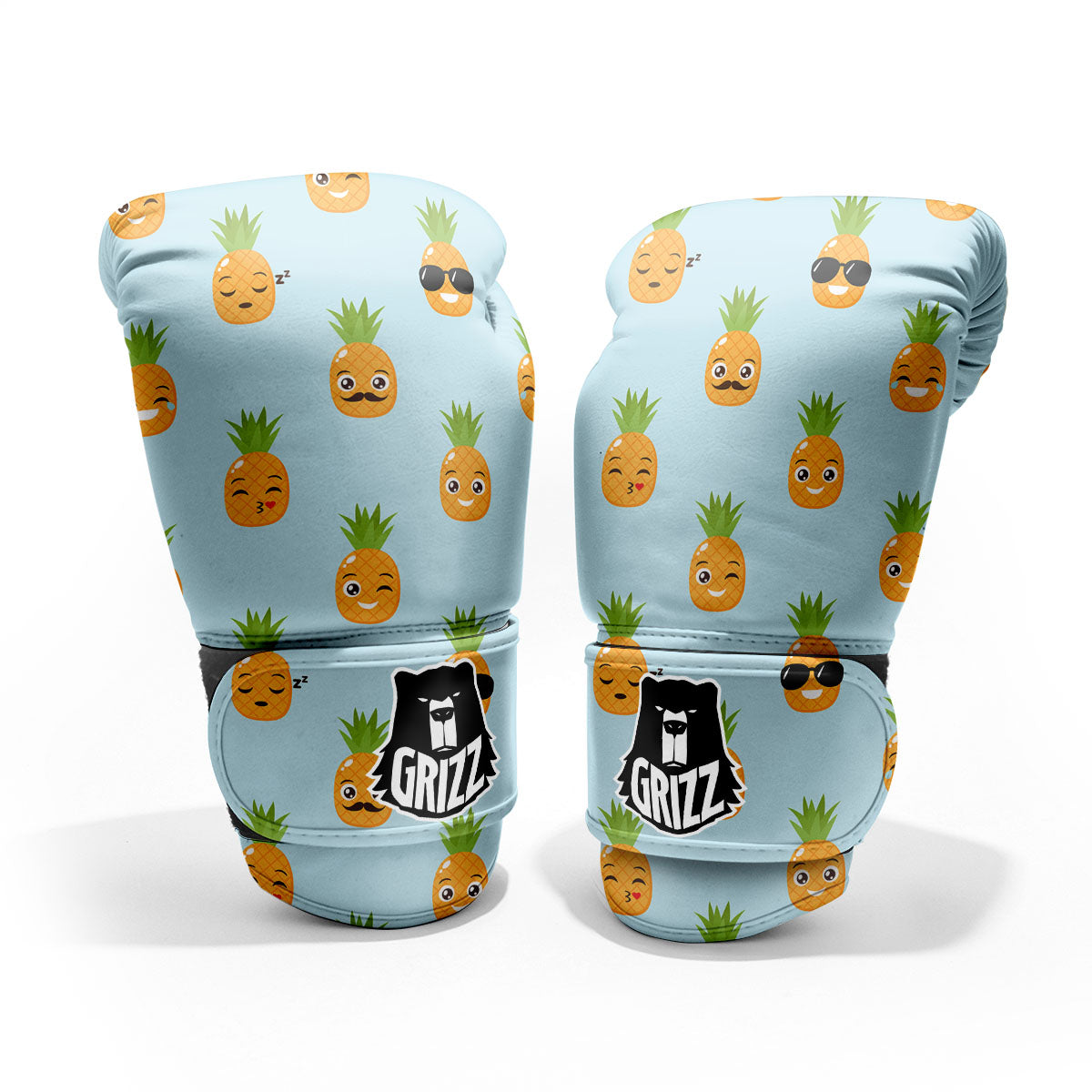 Emoji Pineapple Print Pattern Pro Boxing Glove