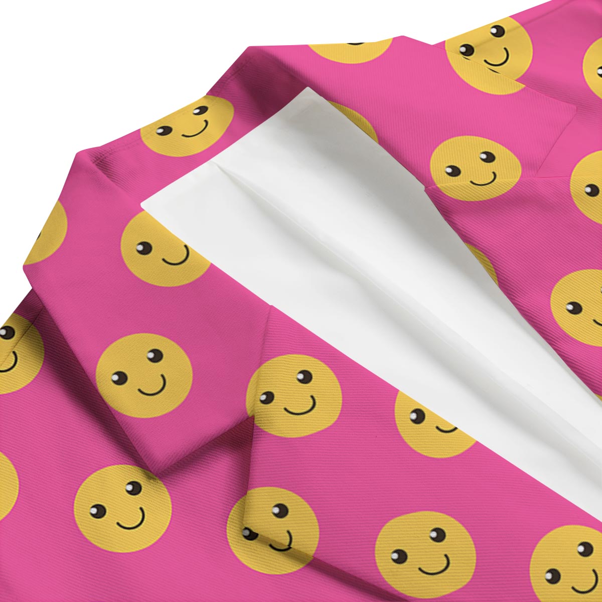 Emoji Pink Pattern Print Men's Blazer-grizzshop