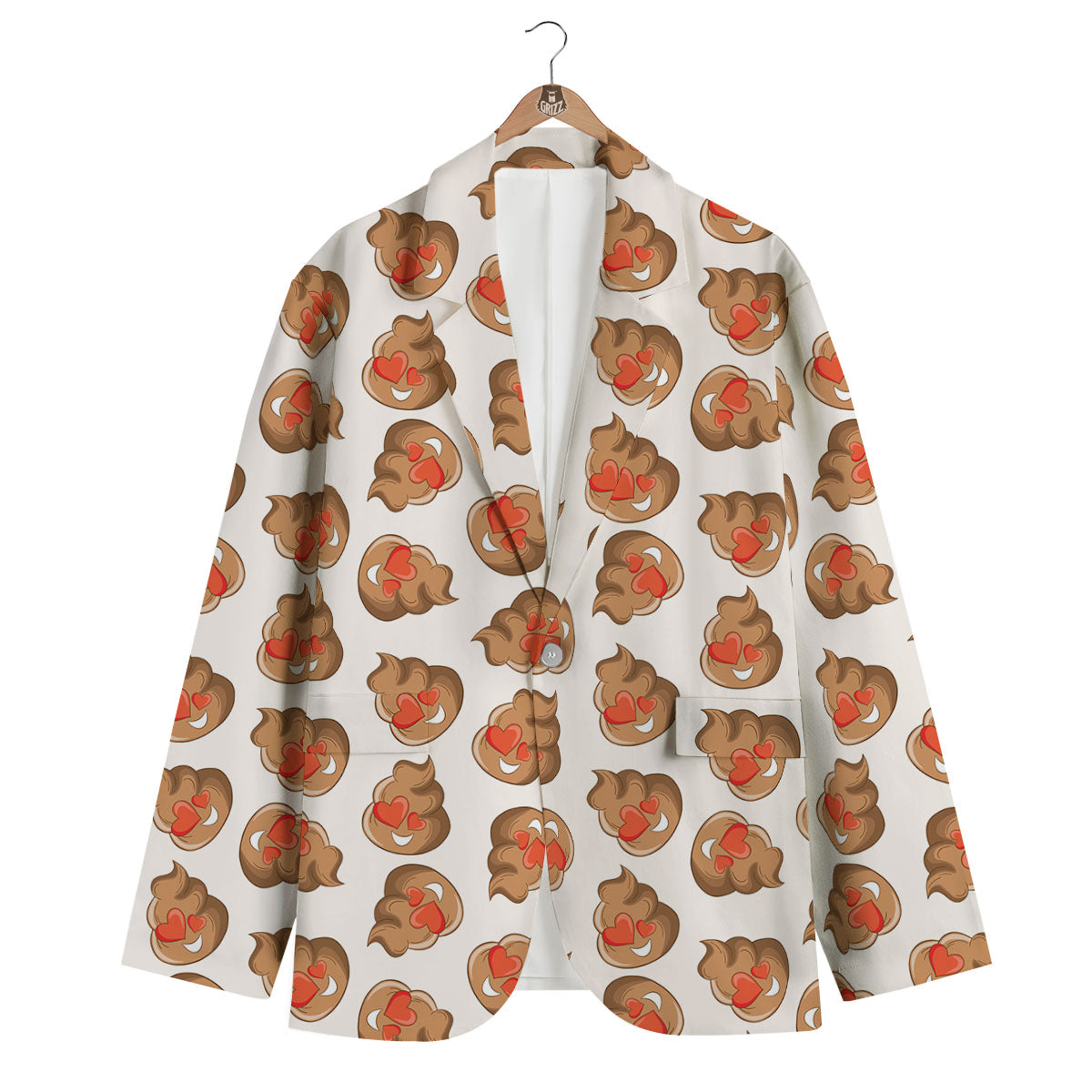 Poop Emoji Print Pattern Men Women Leather Boots