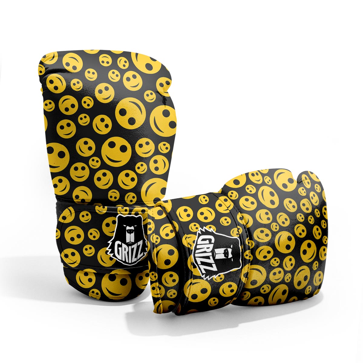 Emoji Smiley Faces Print Pattern Pro Boxing Glove