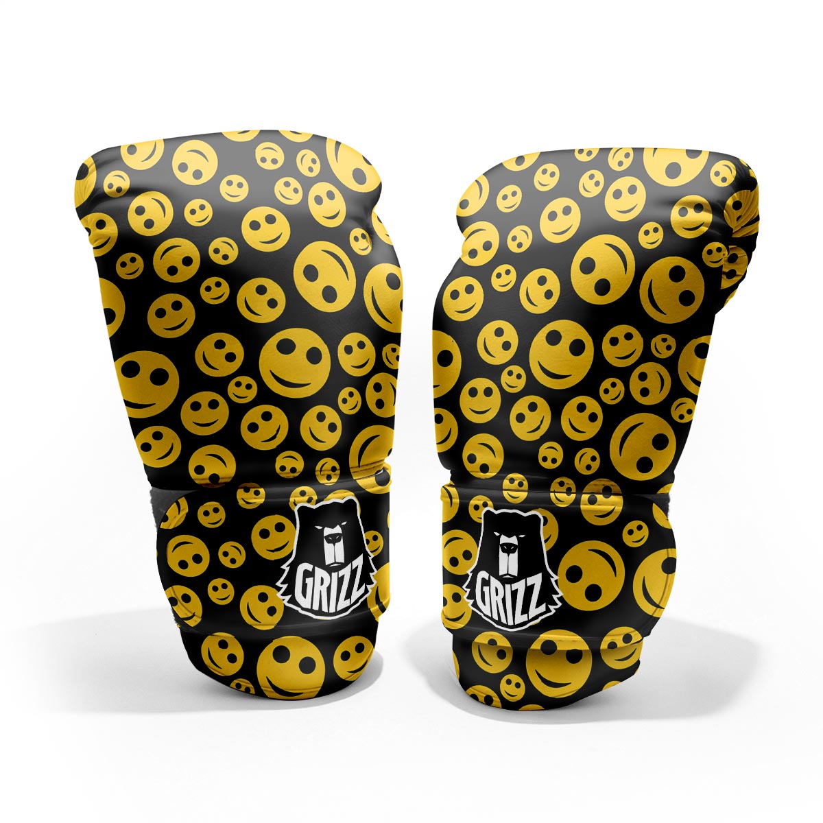 Emoji Smiley Faces Print Pattern Pro Boxing Glove