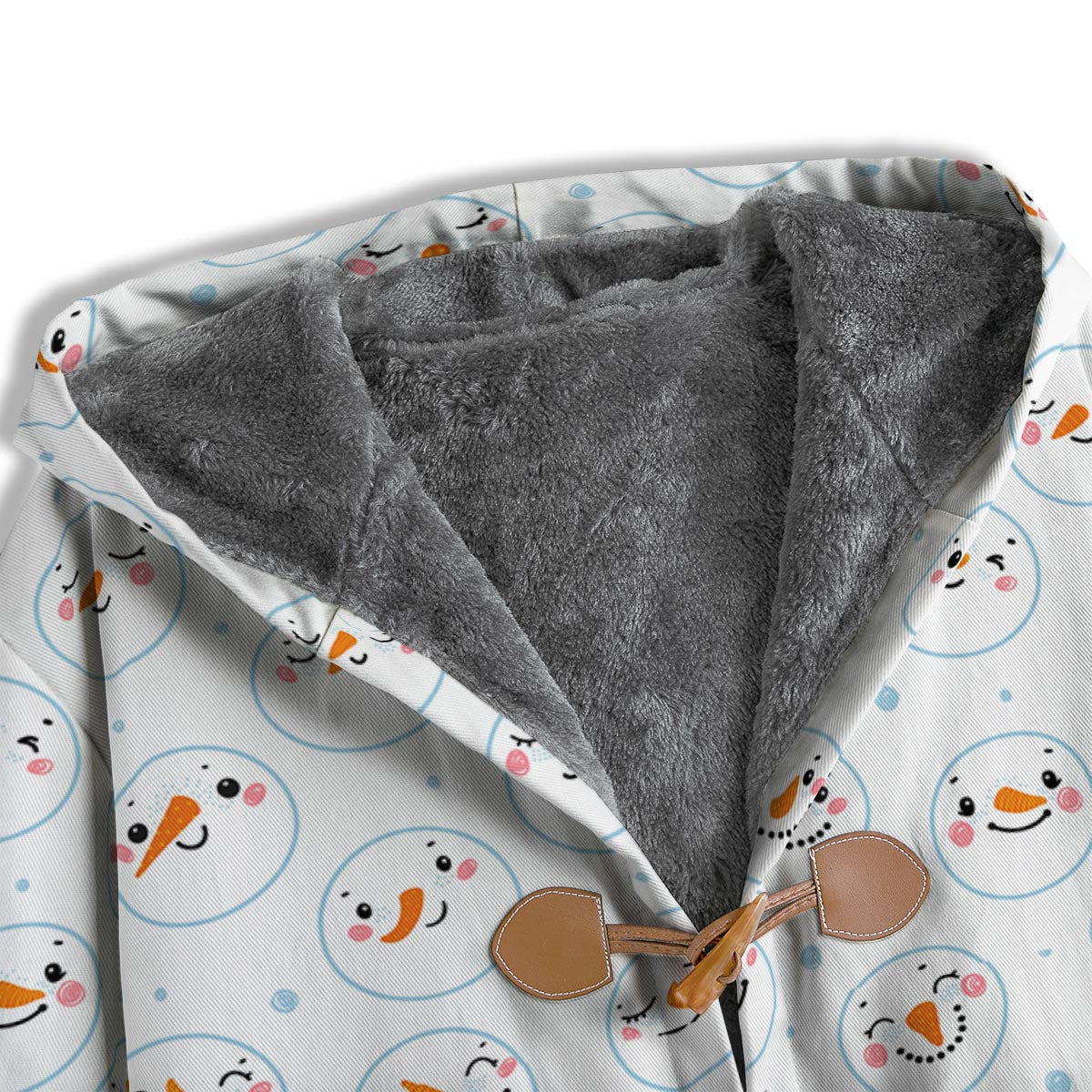 Emoji Snowman Print Pattern Men's Windbreaker Jacket-grizzshop