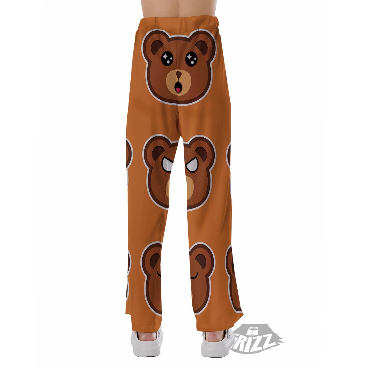 Emoji Teddy Bear Print Pajama Pants-grizzshop