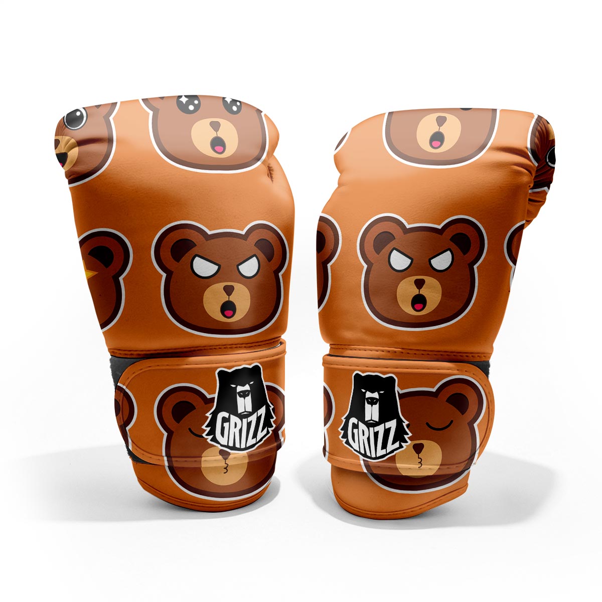 Emoji Teddy Bear Print Pro Boxing Glove