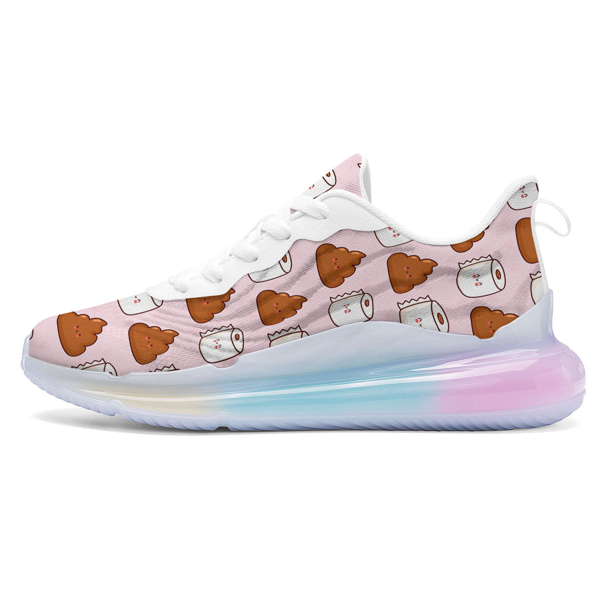 Emoticons Poop Print Pattern Running Sneakers-grizzshop