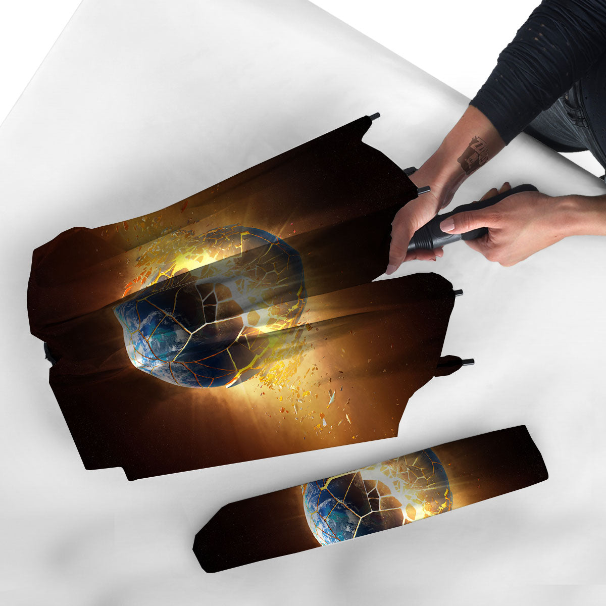 End Of The Earth Print Umbrella-grizzshop