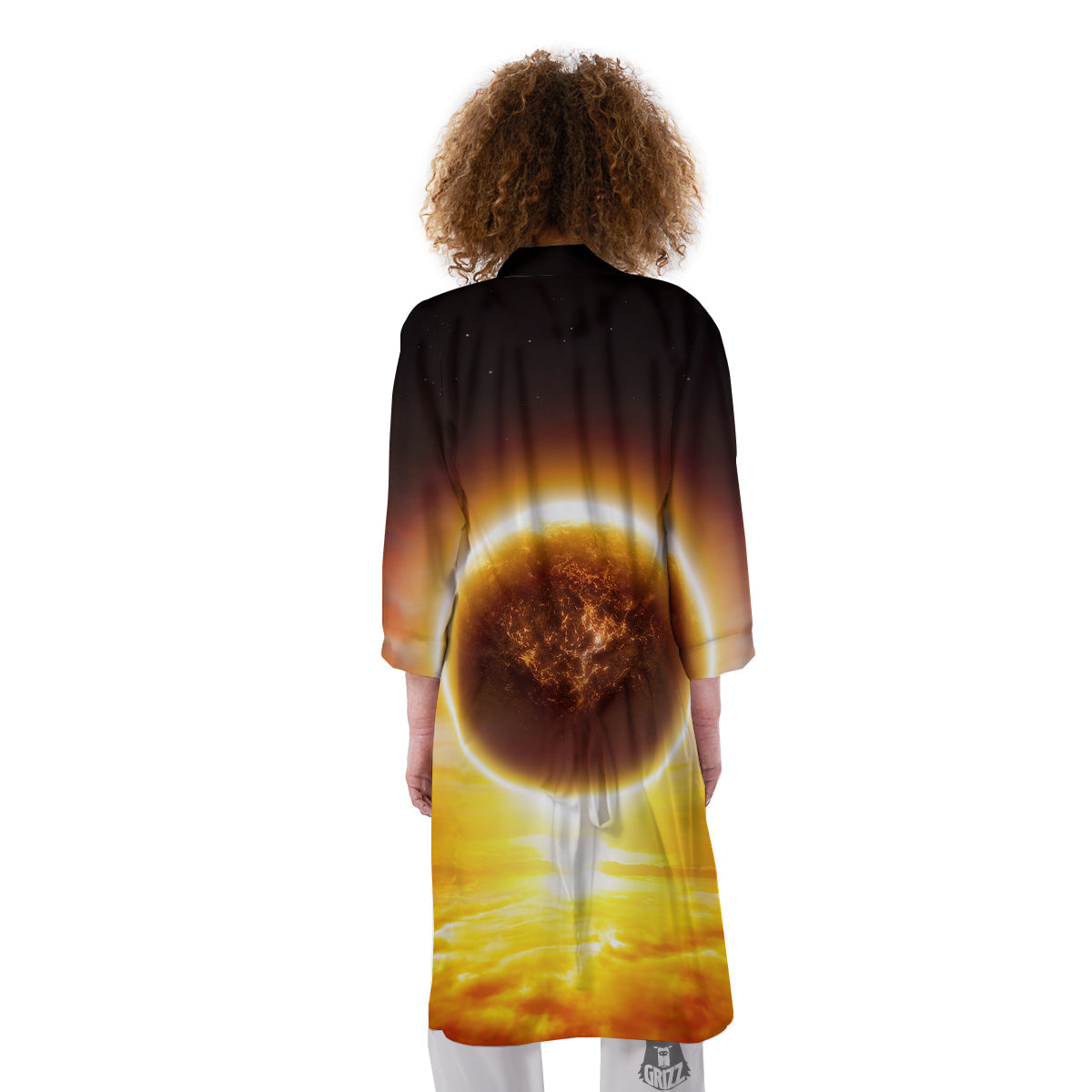 End Of The Planet Apocalyptic Print Kimono-grizzshop