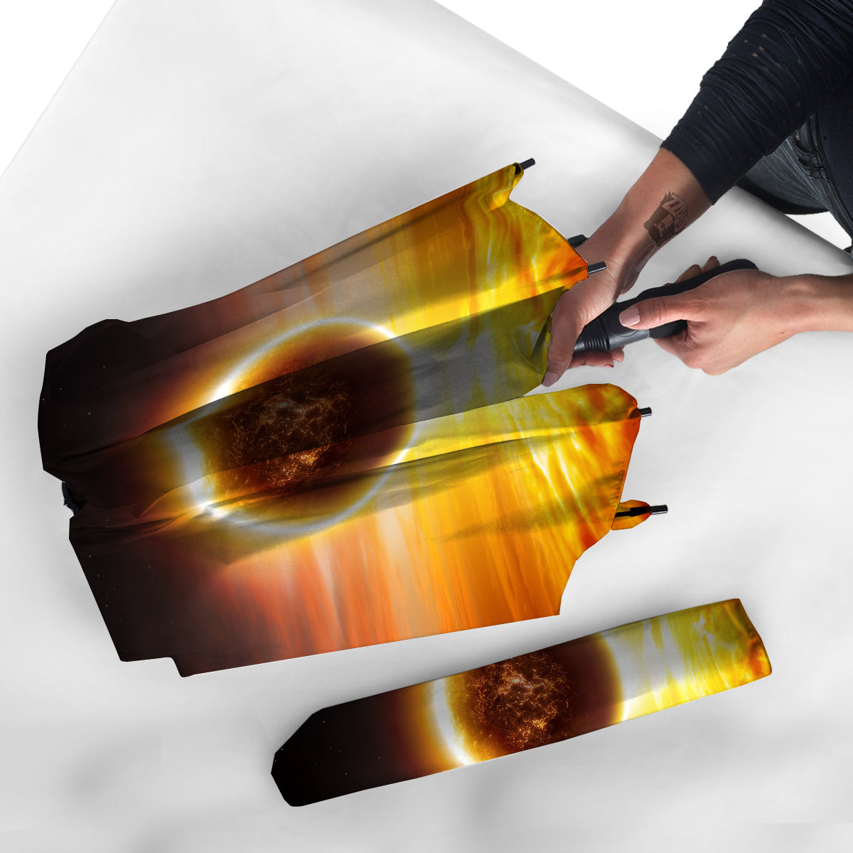 End Of The Planet Apocalyptic Print Umbrella-grizzshop