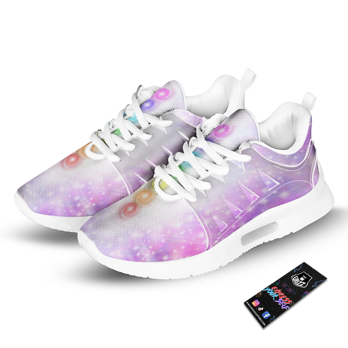 Energy Seven Chakras Print Tennis Shoes-grizzshop