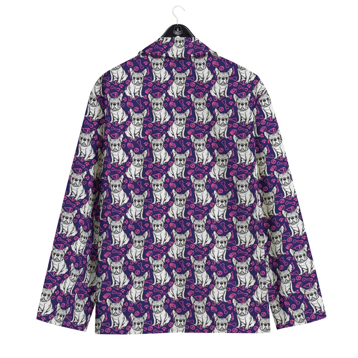 English Bulldog Cute Print Pattern Men's Sport Coat-grizzshop